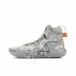 Aaper X Li-Ning Badfive 2 High Men‘s Basketball Shoes - Ice Ash