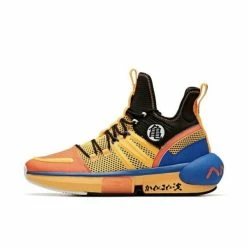 Anta X Dragonball Super Goku Super Saiyan Men's Basketball Sneakers - Orange/Blue/Black