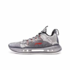 AAPE X Li-Ning YuShuai 14 “䨻” Men’s Low Basketball Shoes - Gray