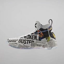Anta X East Bay Times KT4 Klay Thompson "Newspaper" Basketball Shoes