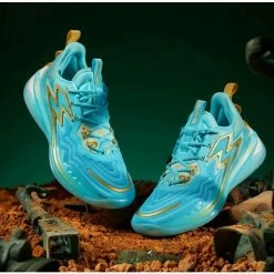 361° BIG3 3.0 Pro “三星堆” Men’s Low Actual Basketball Shoes - Ice Blue